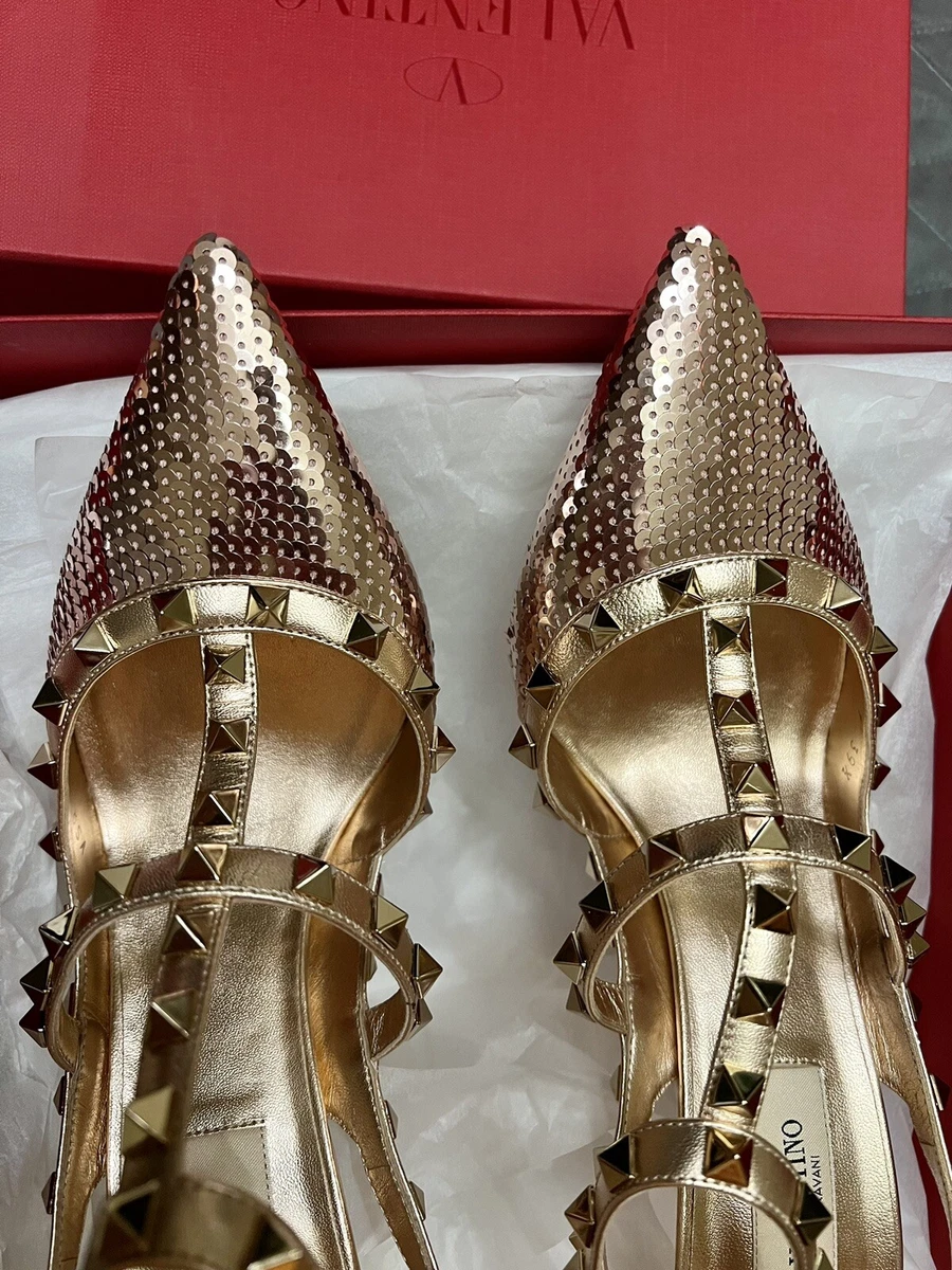 Valentino top rockstud gold