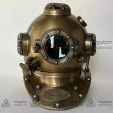 Vintage Diving Helmet US Navy Mark V Deep Sea Divers Antique Scuba Divers Helmet