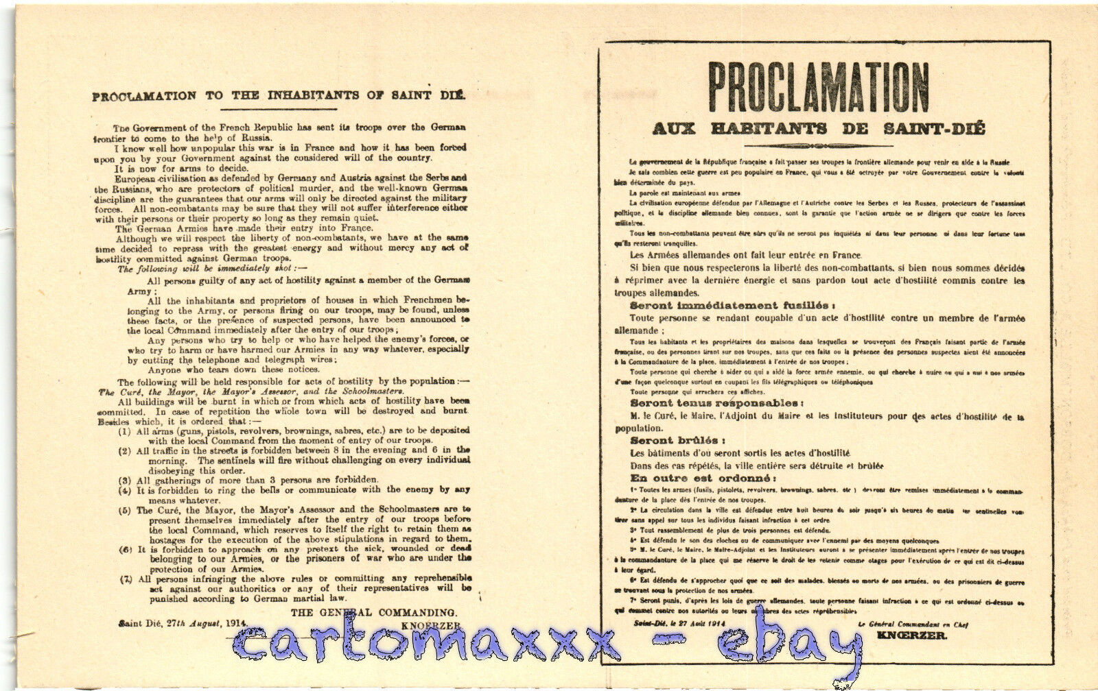 WW1 WWI Propaganda - 14 POSTCARDS - Proclami, German Proclamations - SV30 Klasyczna popularność, gwarancja jakości