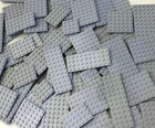 Lot of 54 Random Light Gray Lego Baseplates 4X6 6X6 6X10 8X8 & More SHIPS FREE