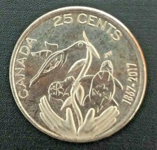 CANADA 25 CENTS 1867-2017 150TH ANNIVERSARY OF CANADA COIN