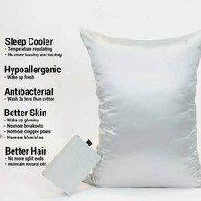 Soft Silk Pillowcase Satin Pillow Cases Cushion Covers Home Decor Bed Bedding