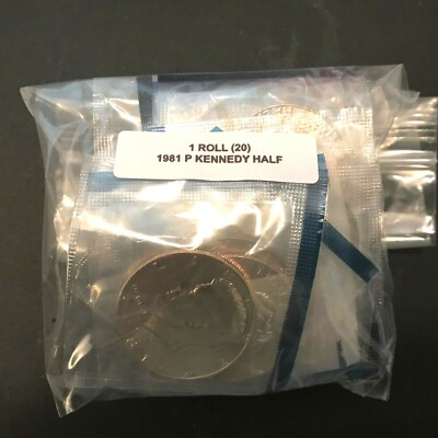 ROLL 1981 P Kennedy Half Dollar (20) In Mint Cello | eBay