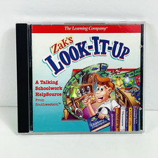 The Learning Company Zak's Look It Up 1996 PC CD-ROM Video Game for Windows