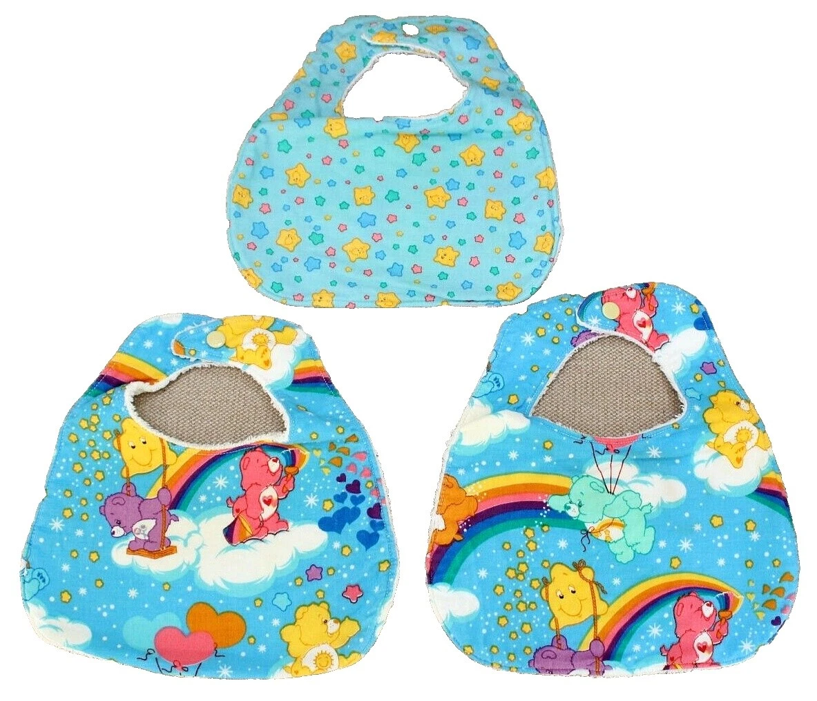 Babadores para Bebê Branco Handmade e Paninhos de Boca