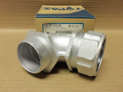 NEW TOPAZ 90 DEGREE LIQUID TIGHT CONNECTORS 496M SIZE 2''