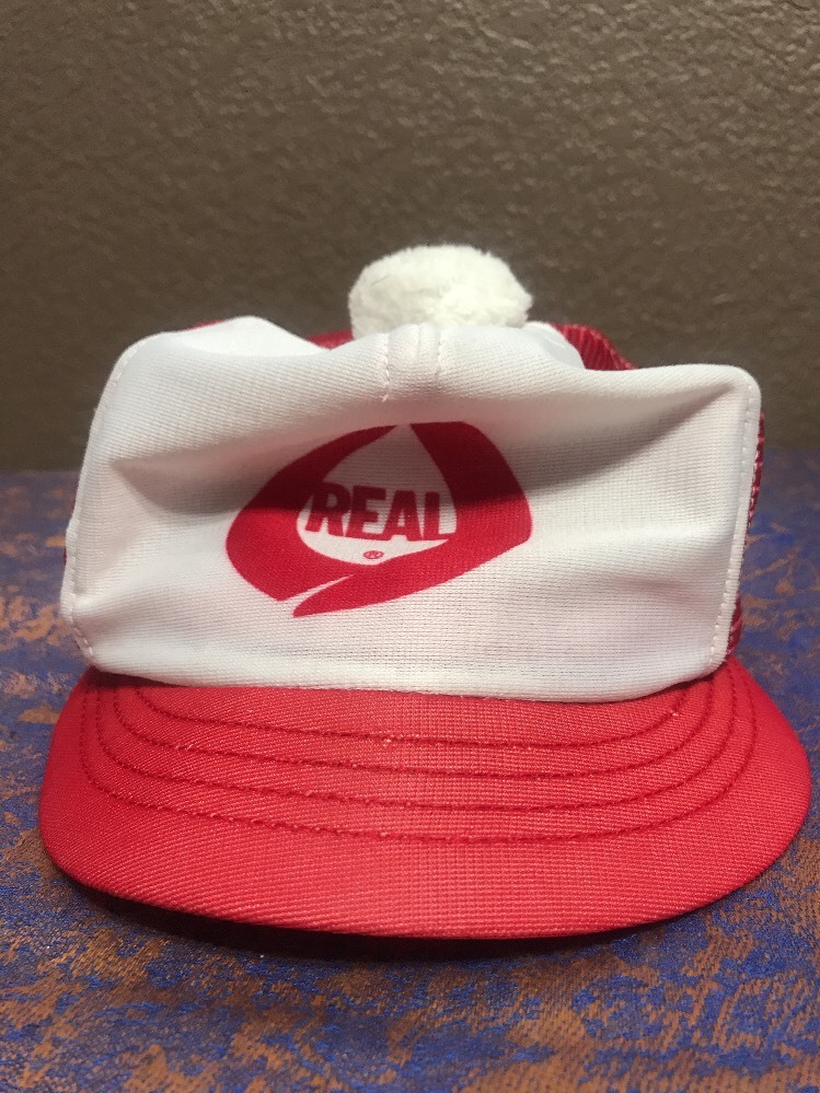 Real Men's Red Mesh SnapBack Baseball Cap Hat