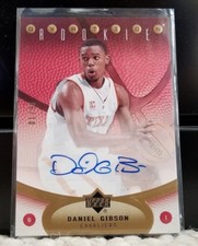 2006-07 Upper Deck Rookie Ovation Ink Daniel Gibson Autograph Auto #d/99 Gold