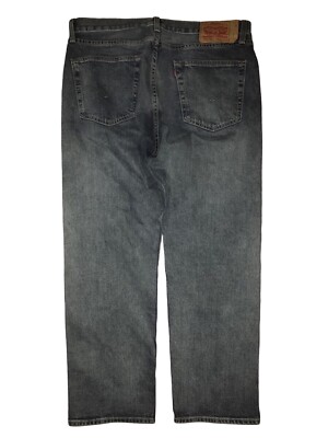 Levi's 501 93 Mens Button Fly Jeans 36 Blue Distressed Denim