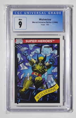 1990 Marvel Universe Wolverine #23 - Impel - CGC 9 Mint Trading Card - Picture 3 of 4