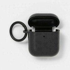 heyday Apple AirPods Gen 1/2 Hardshell Case with Clip Black Tort 