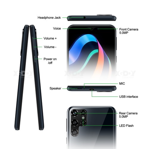 New Smartphone Android Cell Phone Factory Unlocked 4 Core Dual SIM Cheap 2024 US - Picture 11 of 17