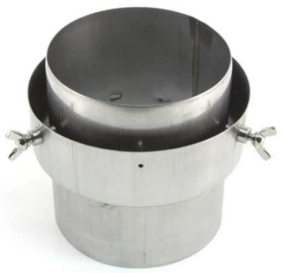 Stove flue liner adaptor 6 inch to 6u0026#034; connector flue pipe to liner  with bolts | eBay
