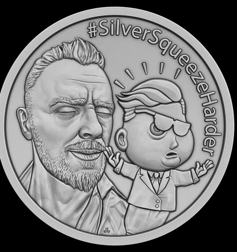 2023-1 oz SILVER SQUEEZE HARDER Proof Silver Shield PRESALE coa limited