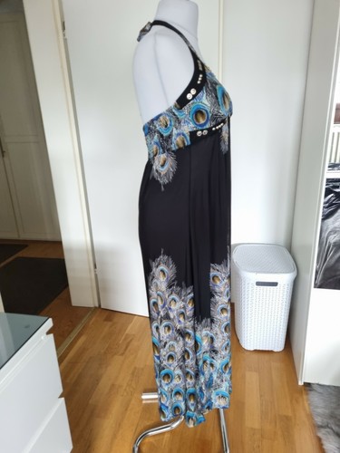 Damen Abend Sommer Kleid lang mit Neckholder+Bolero mit Applikationen NEU - Bild 3 von 5