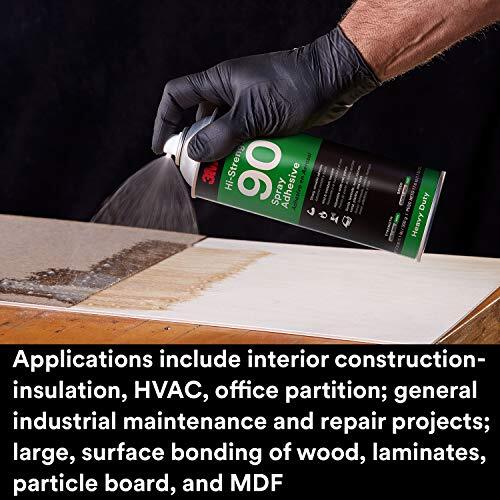 3M HiStrength 90 Spray Adhesive, Permanent, Bonds Laminate, Wood