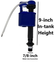 Hi Speed Toilet Fill Valve, Adjustable Water Height 7 inch-14 inch