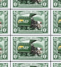 Trump - Dump Trump - Art Stamps (Artistamp, Faux Postage, REPRO)  RESIST!