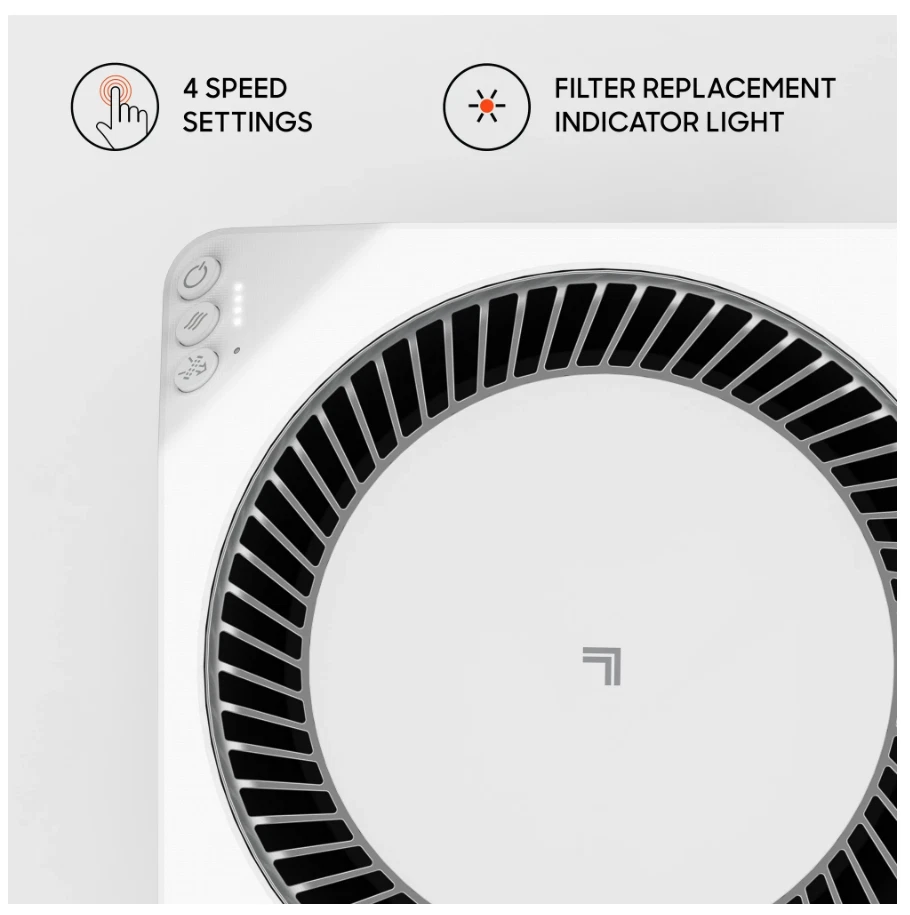 Sharper Image WHITE PURIFY 5 TRUE HEPA Air Purifier 99.97% 4 Speed 🔥FREE SHIP - Image 2 of 4