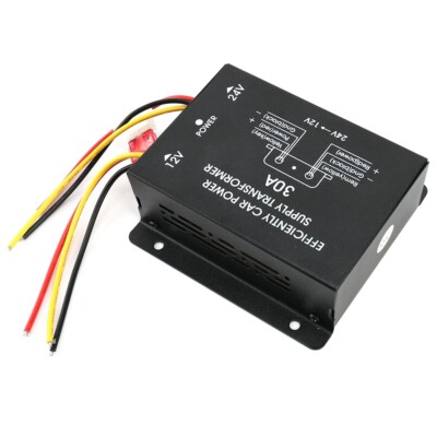 1 X Car Converter Power Supply Aluminum Alloy High Strength DC 24V To