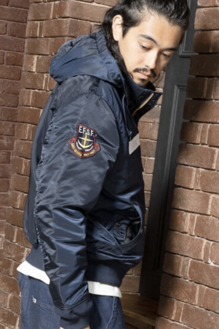 STRICT-G ALPHA hooded rib jacket 