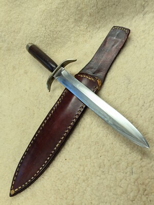 1095 Steel 13.75'' Dagger by Roger ''Griz'' Hockwalt of South Carolina with Sheath 