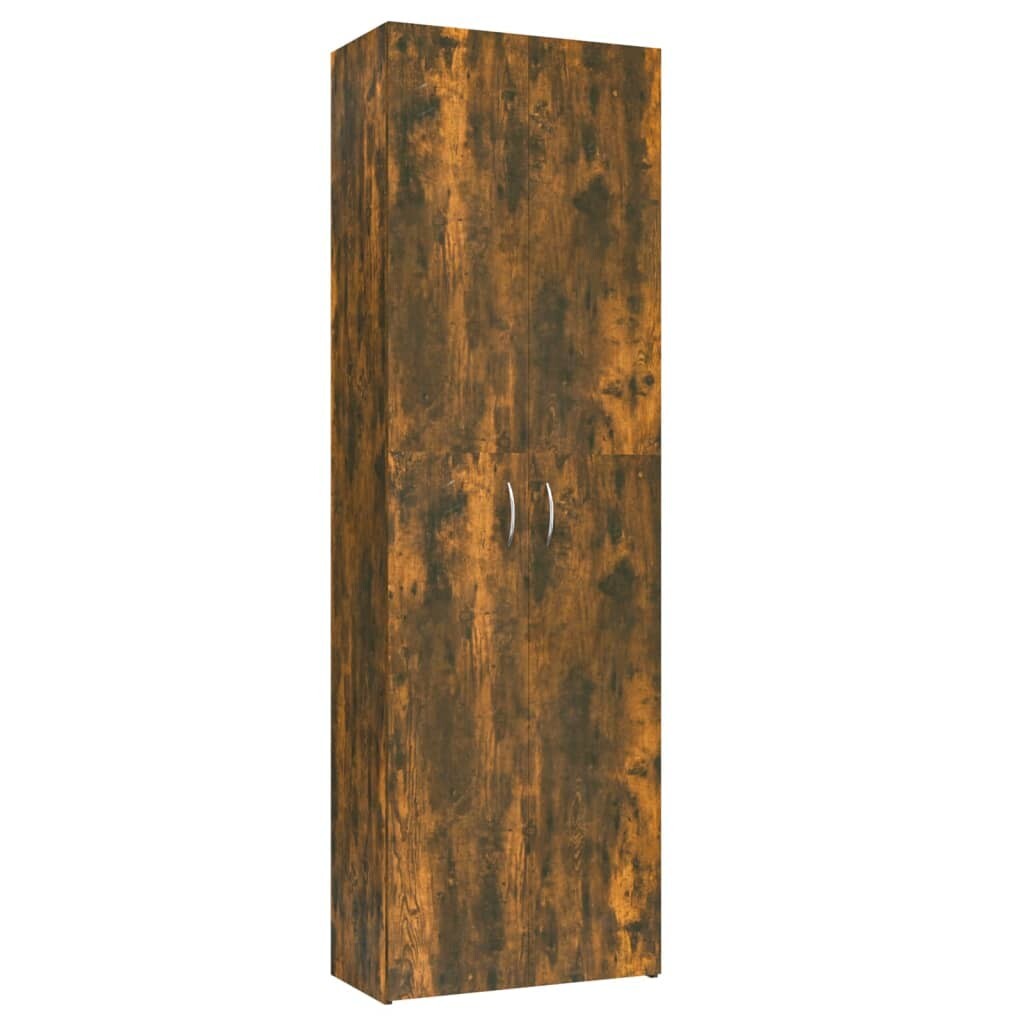 Tall Kitchen Larder Cupboard Storage Pantry Brown Freestanding Utility