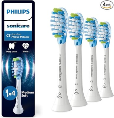 Philips Sonicare C3 Premium Plaque Defence, Original Ersatz-Zahnbürstenköpfe