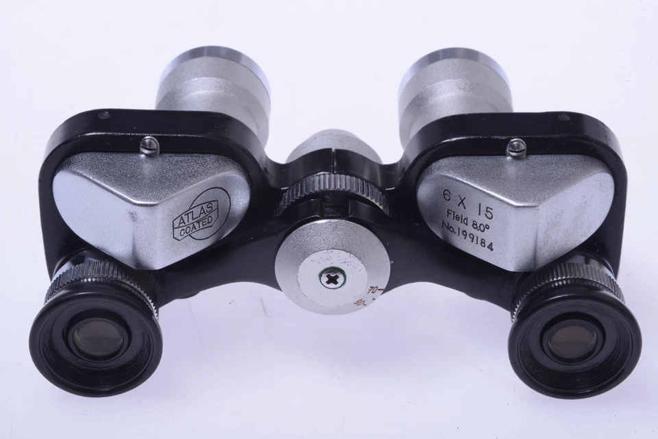 ✅ ATLAS BINOCULARS 6X15 VINTAGE WIDE ANGLE 8.0* DEGREES COATED - Image 2 of 4