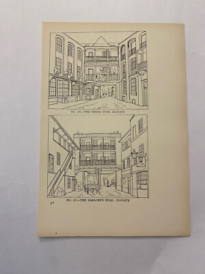 The Three Nuns Saracen's Head Inn Aldgate London England c. 1926 Print