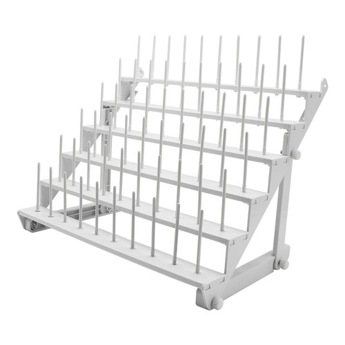Sewtalent Garnrollenhalter 60 Spulen Fadenständer Wand/Tisch Weiß - Bild 5 von 6