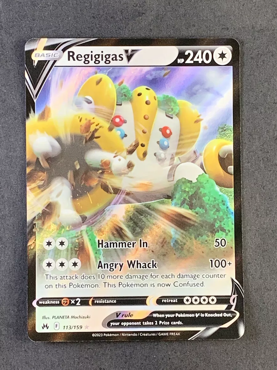 Regigigas V 113/159 Pokemon 2023 Full Art Crown Zenith