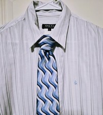 D&G Dolce & Gabbana Long Sleeve Striped Patte...