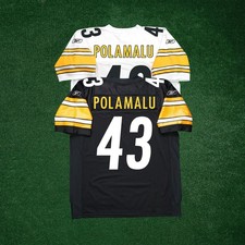 Troy Polamalu Reebok NFL Pittsburgh Steelers Authentic On-Field EQT Jersey