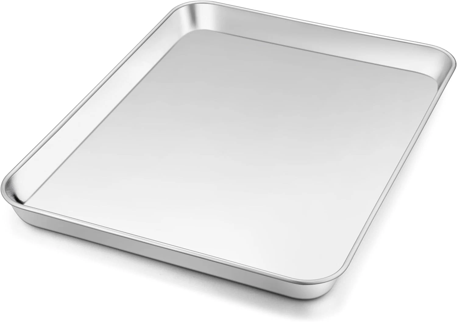 12.5 Inch Baking Sheet Pan, Stainless Steel Cookie Sheet Toaster Oven Tray, Pro