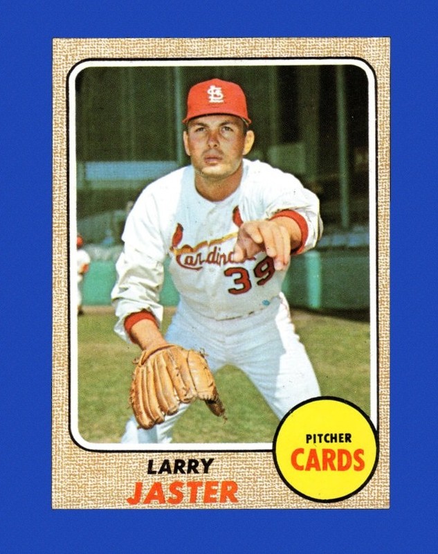 1968 Topps Set-Break #117 Larry Jaster EX-EXMINT *GMCARDS*
