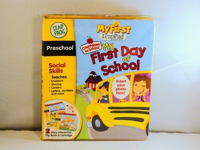 LeapFrog My First LeapPad Educational Book: My First Day of School w/ Cartridge