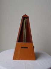 c. 1940s-50s Seth Thomas No. 7 Mechanical Wood Metronome Piano Music USA Art Dec
