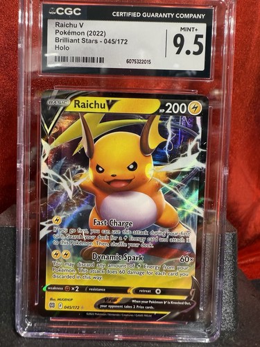 Raichu V graded CGC 9.5 for sale on eBay