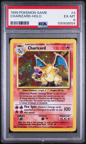 Charizard graded PSA 6 for sale on eBay