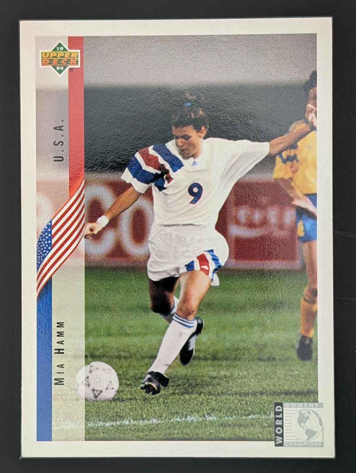 1994 Upper Deck World Cup English/Spanish - Mia Hamm #268 (RC)