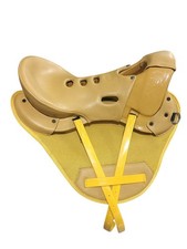 Synthetic Endurance Saddle for Horse with Stirrup Set Available Size,16" 17" Inc