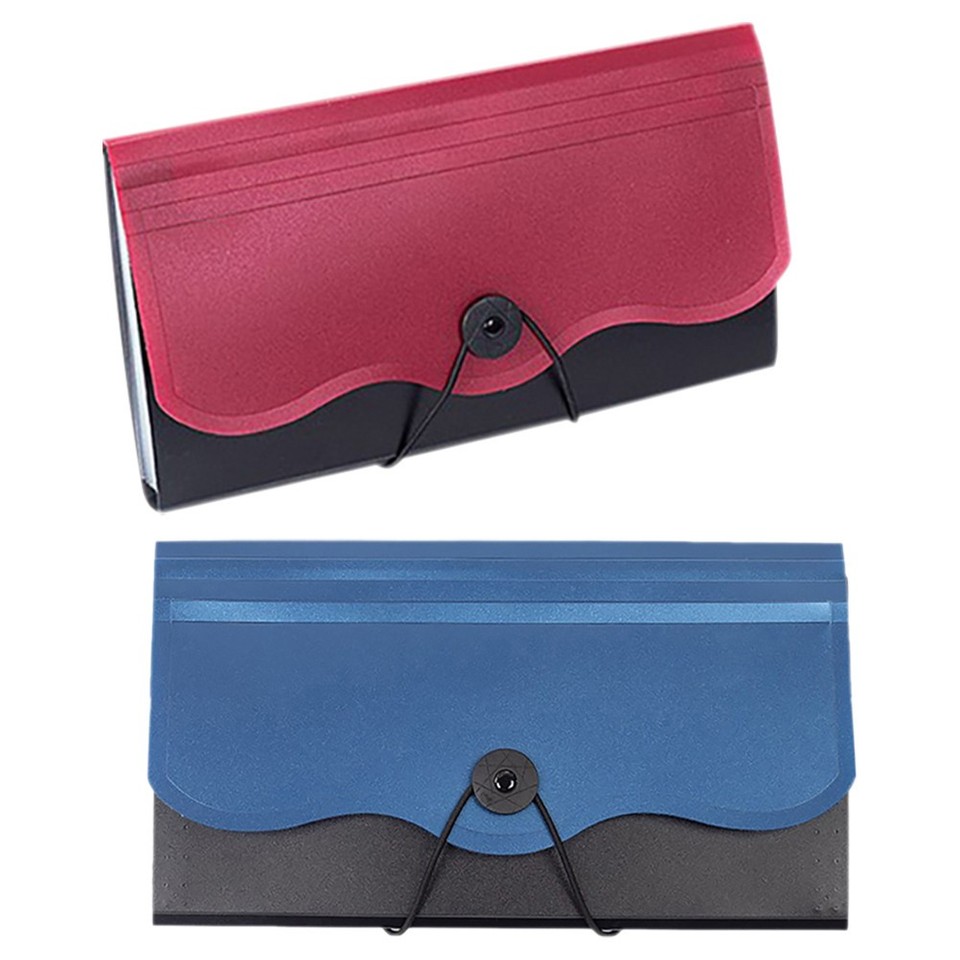 2pcs File Folder Plastic Accordion Folder Small Accordion File ...
