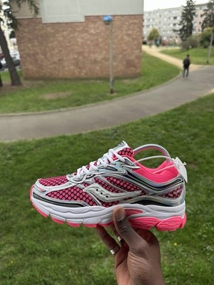 Retro Running Sneaker Rosa Weiß