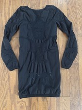 Intimately Free People Black Seamless Long Sleeve Bodycon Dress XS/S Minimalist