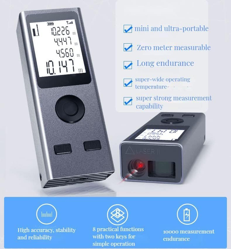 Mini Misuratore Laser 30m Professionale: Il Metro Digitale Tascabile - 2