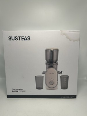 SUSTEAS Cold Press Juicer with 5.3'' Extra Large Feed Chute White *NEW OPEN BOX*
