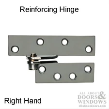 Reinforcing Hinge Right Hand US26D Satin Chrome Door Hardware
