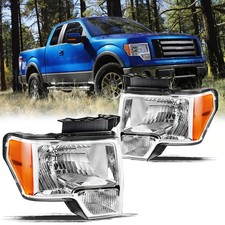 For 2009 2010 2011 2012 2013 2014 Ford F-150 F150 Pickup Headlights Pair For 2009 2010 2011 2012 2013 2014 Ford F-150 F150 Pickup Headlights Pair