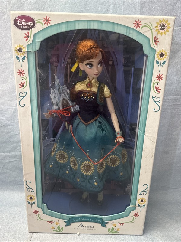 Disney Store Limited Edition Designer Doll 17" Frozen Fever Anna LE NIB READ DIS